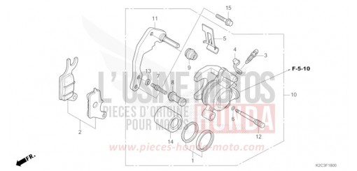 FRONT BRAKE CALIPER NSC110M de 2021